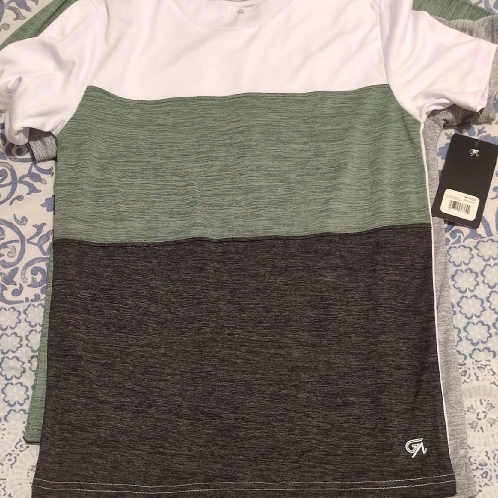 Golden Nation  3 T-Shirt Colorblock/Light Marl Gray/Light Marl Green M 10/12